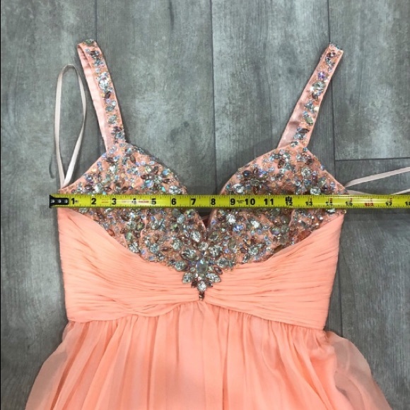 BNWT Nina Canacci beaded chiffon gown - Picture 7 of 14